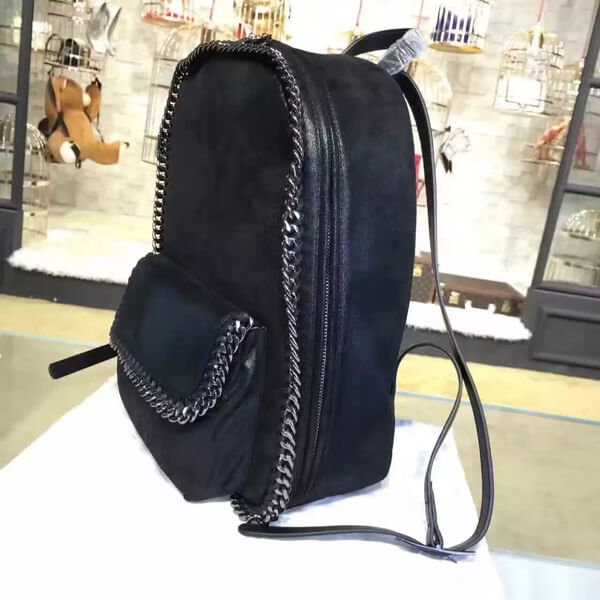 2016年秋冬新作 Stella McCartney ステラマッカートニー スーパーコピー Falabella Backpack Black ファラベラバックパック 364517 W9132 1221